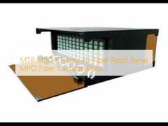 MTP MPO-Chassis 4U-Glasfaser-Patchpanel MPO-Glasfaserkassette Schwarz
