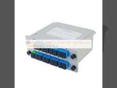 Weißer FTTH-PLC-Splitter im Glasfaser-LGX-Kassettenteiler 1x4 8 16 32 SC APC/UPC