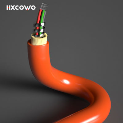 kaufen Custom Length Multimode 6 Core 12 Core Flexible Spiral Steel Armoured Fiber Optical Cable on-line-Fertigung