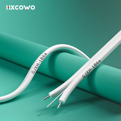 kaufen SM G652D G657A GJXH Indoor Optical Fiber Cable With LSZH Jacket 2 Core on-line-Fertigung