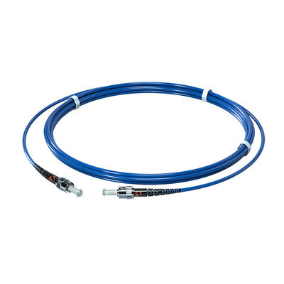 kaufen FTTH PVC 3.0MM Single Mode G657A1 3M ST/UPC-ST/UPC Armored Fiber Optic Patch Cord on-line-Fertigung