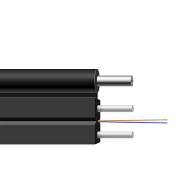 kaufen G657A 1km FTTH Drop Cable 1 2 4 6 8 12 Core PVC Fiber Optical Cable for Indoor/Outdoor on-line-Fertigung