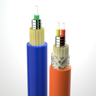 kaufen Spiral Armored Fiber Optical Cable 2.0/3.0mm CPR FTTH 1 Core Single Mode Indoor Flexible on-line-Fertigung