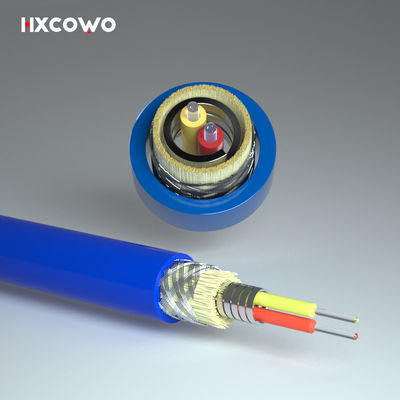 kaufen LSZH TPU Flexible Spiral Steel Armored Fiber Optical Cable For Dustproof Function on-line-Fertigung