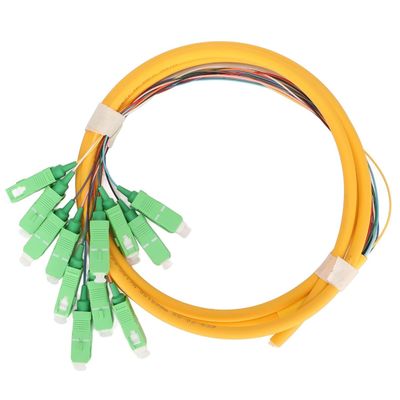 kaufen Connector Type SC Fiber Pigtails HXCOWO 12 Color 0.9mm SM OS2 G.657A1 Blue LSZH PVC on-line-Fertigung