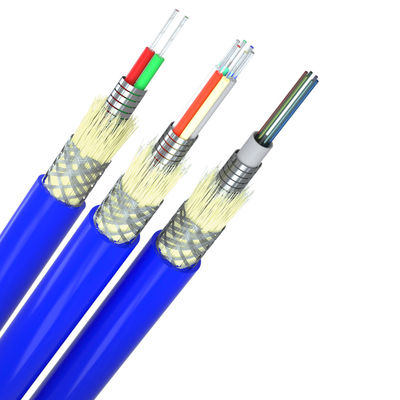 kaufen OM1 OM2 OM3 Multimode Armored Fiber Optic Cable Dustproof Function on-line-Fertigung