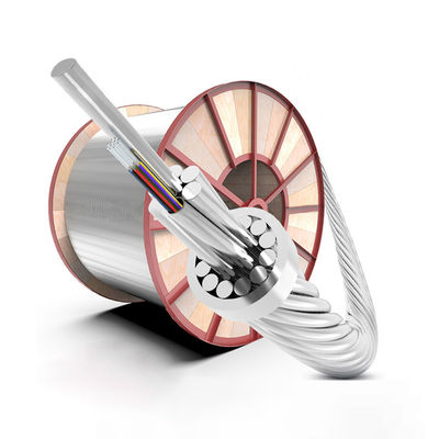 kaufen Self Supporting Aerial OPGW Fiber Optic Cable Overhead Optical Ground Wire 48 Core on-line-Fertigung