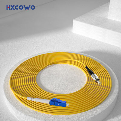 kaufen LC FC Single Mode Simplex UPC/APC 0.9/2/3 MM Armored Fiber Optic Patch Cord PVC LSZH on-line-Fertigung