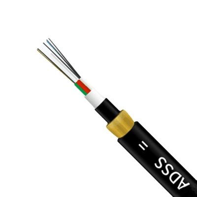 kaufen Overhead ADSS Aerial Fiber Optic Cable Single / Double Jacket Leather on-line-Fertigung