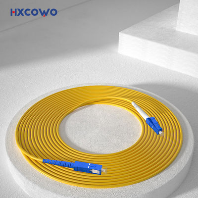 kaufen HXCOWO LC SC/UPC Optical 1M Single Mode Single Core 3.0mm Fiber Cable Patch for FTTX on-line-Fertigung