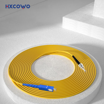 kaufen FTTX Fiber Optic Patch Cord with HXCOWO SC FC Connectors and SM Indoor Armored Cable on-line-Fertigung