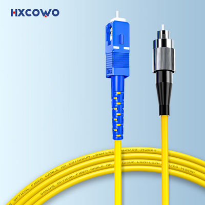 kaufen HXCOWO Indoor Outdoor 1 2 4 Core G657A1 FTTH Armored Fiber Optic Cable Patch With SC FC Connector on-line-Fertigung