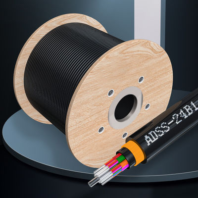 kaufen Doppeljacke G652D ADSS, alle dielektrisch selbsttragend, schwarz ADSS Glasfaser Online-Herstellung