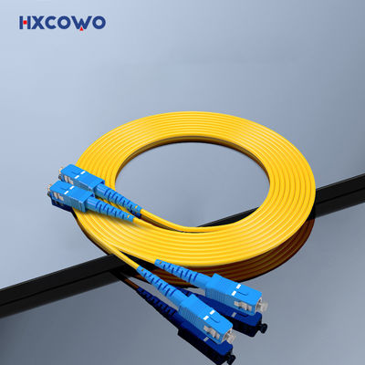 kaufen 2 Core SC/UPC-SC/UPC Duplex Multi-Mode Single Mode 9/125 2.0mm 0.5M Fiber Optic Cable Patch on-line-Fertigung