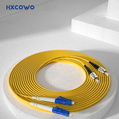 kaufen Panzerfaserkabelpatch HXCOWO OM4 LC UPC zu FC Duplex Multimode Glasfaserkabel Online-Herstellung