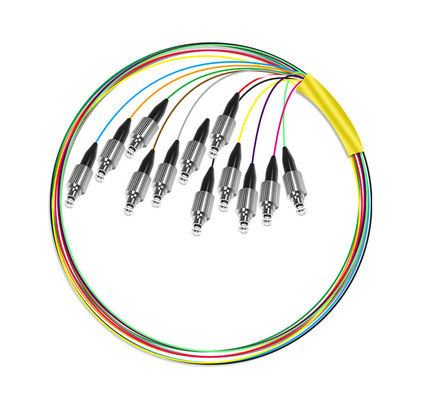 kaufen speed HXCOWO 12 Core G652D LSZH FC Fanout Bunchy Breakout Glasfaser-Pigtail für 4G-Netzwerk Online-Herstellung