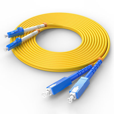 kaufen FTTH FTTxFTTB Netzwerk LC-SC Multimode-Duplex-Glasfaserkabel mit kundenspezifischen Farben Online-Herstellung