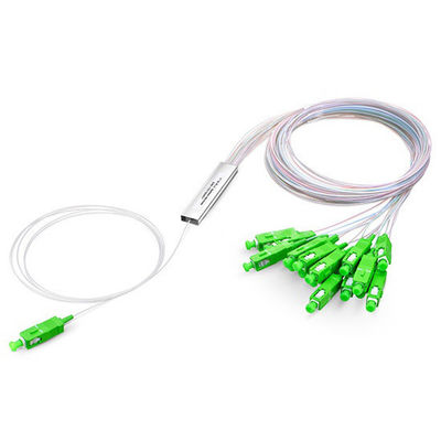 kaufen 1x4 1x8 1x16 1x32 Glasfaser-PLC-Splitter für FTTH-Singlemode-Lichtleiterkabel 2,0 mm SC APC Online-Herstellung