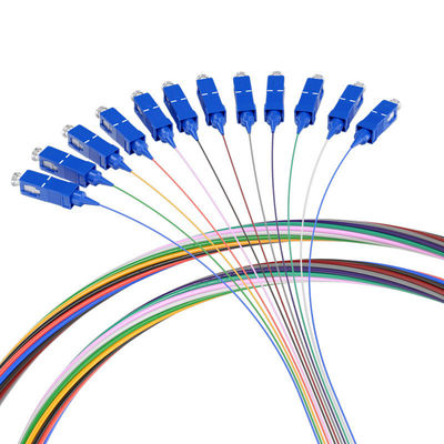 kaufen Zusammengepasste Längen 1m/2m/3m... 1 HXCOWO 12Core-Color SC Single-Mode G657/G652D Glasfaser-Pigtails Online-Herstellung