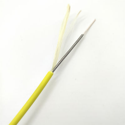 kaufen 10D Bending Radius Direct Indoor Spiral Steel Armored Optical Cable 1-12 Core 1km on-line-Fertigung