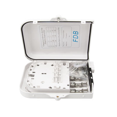 kaufen Black White OEM Fiber Optic Distribution Box FTTX 8 Core With 1 8 PLC Splitter on-line-Fertigung