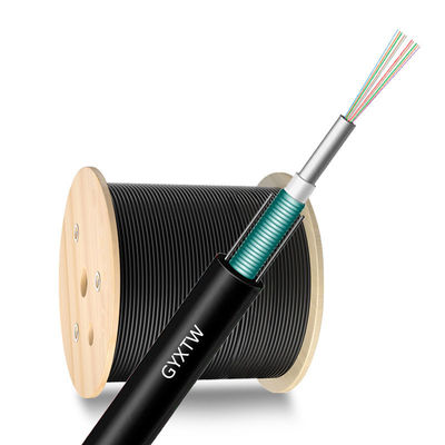 kaufen 12 Cores GYXTW Aerial Outdoor Steel Wire FTTH Armoured Fiber Optic Cable for Superior on-line-Fertigung