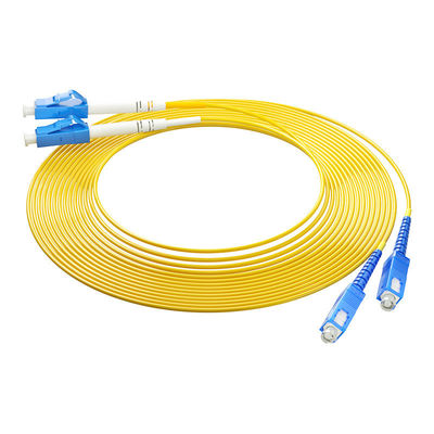 kaufen Kabelgebundenes LAN-Netzwerk HXCOWO OM3 2-Kern SC/UPC zu LC/UPC MM 50/125 Duplex 3,0 mm 2,0 mm Glasfaserkabel-Patch Online-Herstellung