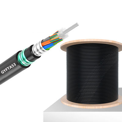 kaufen Non Metallic Outdoor Armored Fiber Optic Cable GYFTA53 Custom Length on-line-Fertigung