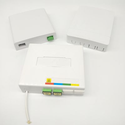 kaufen 2 Port Ftth Fiber Optic Termination Box SC/APC Adapter Fiber Termination Boxes on-line-Fertigung