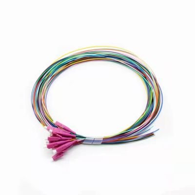 kaufen 12 Cores LC UPC Fiber Optic Pigtail Multimode G657A1 FTTH Pigtail For Network Connections on-line-Fertigung