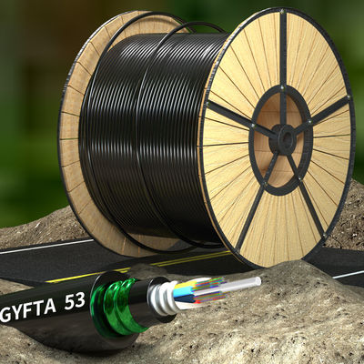 kaufen Outdoor 12 Core Armoured Fiber Optic Cable GYFTA53 Armored Optical Cable on-line-Fertigung