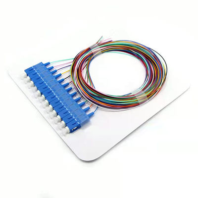 kaufen SC/UPC SM LSZH 12 Glasfaser-Pigtail, wasserdichtes Kabel, Singlemode-Faser-Pigtails Online-Herstellung