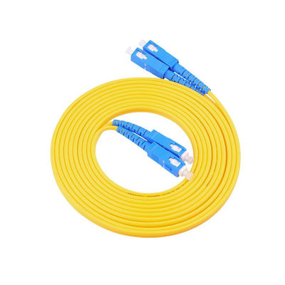 kaufen PVC LSZH HXCOWO FTTH 1,6 mm 2 mm 3 mm Duplex SC UPC Jumper 1,5 m 3,5 m gepanzertes Glasfaserkabelpatch Online-Herstellung