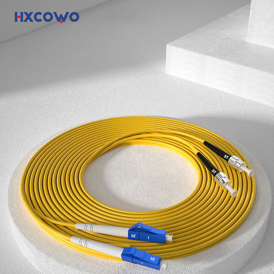 kaufen 1,5 m gelbes gepanzertes Duplex-Patchkabel HXCOWO 2,0 mm SM MM 9/125 LC/UPC auf ST Online-Herstellung