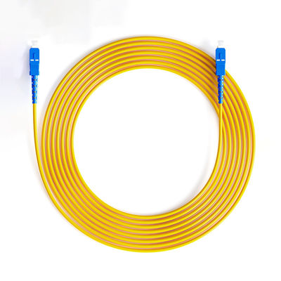 kaufen Wiegand Network PVC Jacket SC/UPC Single Mode Simplex Armored Fiber Optic Cable Patch on-line-Fertigung