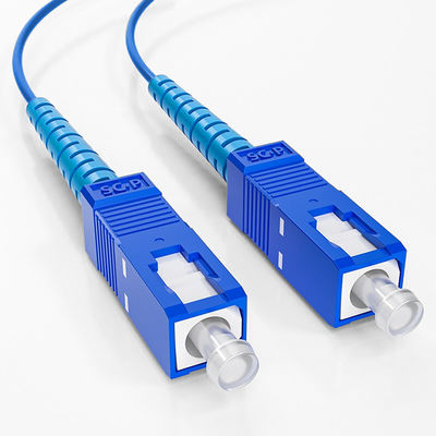 kaufen Blue SC SM 2.0 MM 3.0 MM 1M 2M 5M 10M Armored Fiber Patch Cord For FTTN Network on-line-Fertigung