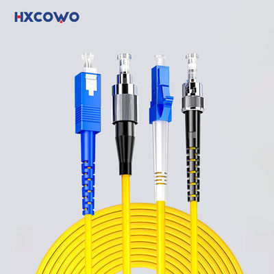 kaufen HXCOWO SC LC FC ST MTRJ APC/UPC Connectors Indoor Armored Fiber Optical Patch Cord 1 on-line-Fertigung