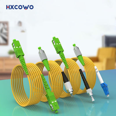 kaufen 1core Fiber Optic Patch Cord HXCOWO SC/FC/LC/ST Low Loss APC/UPC 9/125 SM SX 3M G657A on-line-Fertigung