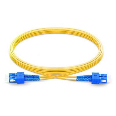 kaufen Singlemode Armored Fiber Patch Cord SC UPC To SC UPC Duplex 2.0mm PVC OFNR 9/125 on-line-Fertigung