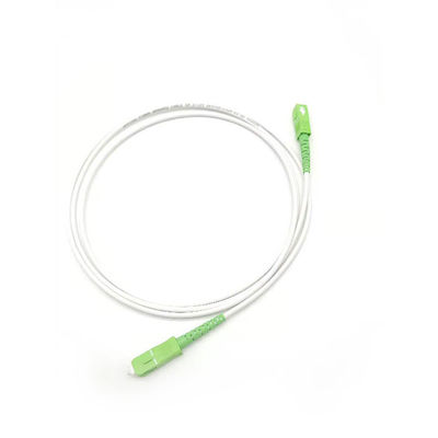 kaufen Weißes Glasfaser-Patchkabel LSZH SC/APC zu SC/APC Inspektion 9/125 mit geringer Einfügungsdämpfung Online-Herstellung