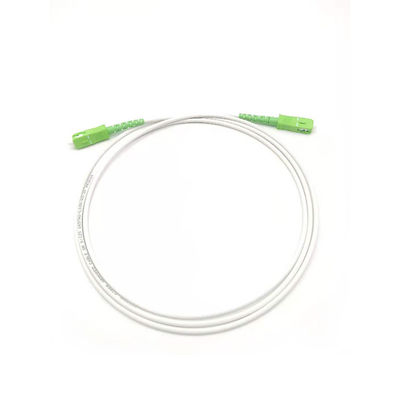 kaufen G657A 3.0mm LSZH White Armored Fiber Optic Patch Cord SC/APC To SC/APC SM 9 1F on-line-Fertigung