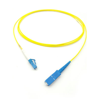 kaufen SM LSZH 3mm SX 2M Stainless Steel Armored Fiber Optic Jumper Cable FTTH LC/UPC-SC/UPC on-line-Fertigung