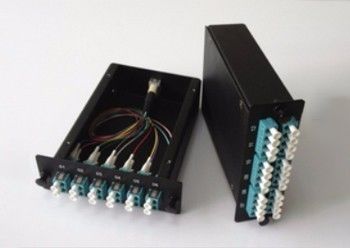 kaufen Black Fiber Patch Panel 24 Port MTP MPO Module Fiber Optic Patch Panel on-line-Fertigung
