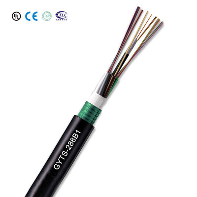 kaufen G655 GYTS Outdoor Armored Fiber Optic Cable with ITU G652D and G657A Stranded Loose Tube for High Performance on-line-Fertigung