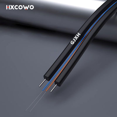 Telecom Communication Indoor Fiber Cable 1 2 4 Core GJXH G657A2 6 Core Wire Cable