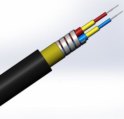 SM LC SC FC CPRI Waterproof FTTA Jumper Armored Fiber Optic Cable 7.0mm 2C 4C