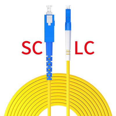 Customized PVC/LSZH Fiber Optic Cable Patch with SC/FC/LC/ST Connector Type by HXCOWO