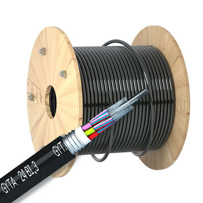 Customized Outdoor Armored Fiber Optic Cable Single Mode PVC LSZH LSOH PE HDPE Jacket